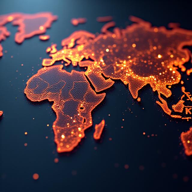 Intelligent data visualization of global trade routes